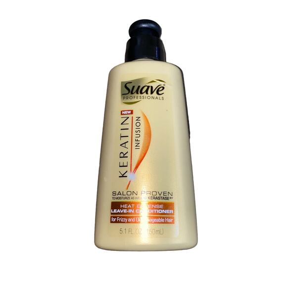 Suave Professionals Keratin Infusion Heat Defense Leave In Conditioner 5.1 oz - Picture 1 of 3